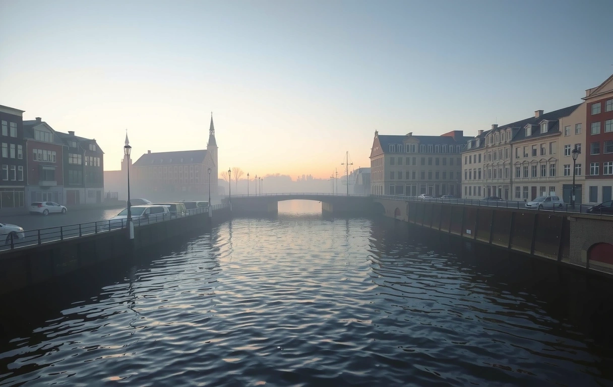 Amsterdam Rokin at Sunrise